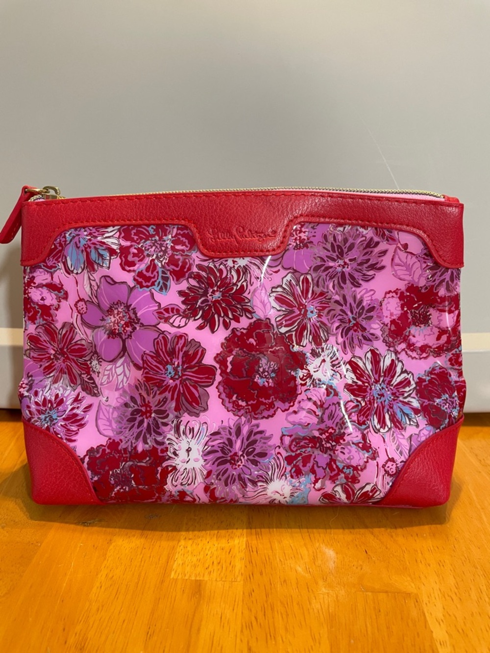 Lilly Pulitzer GWP Pouch Lilac Thistle In the Wild Flowers NWT